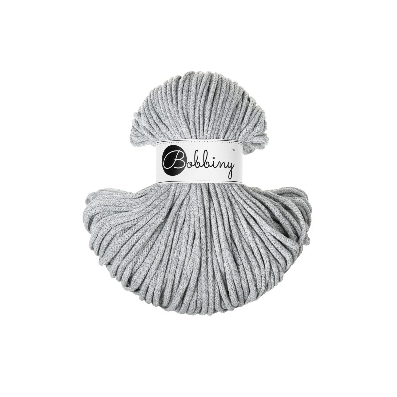 Light Grey Braided Cord 4mm 100m