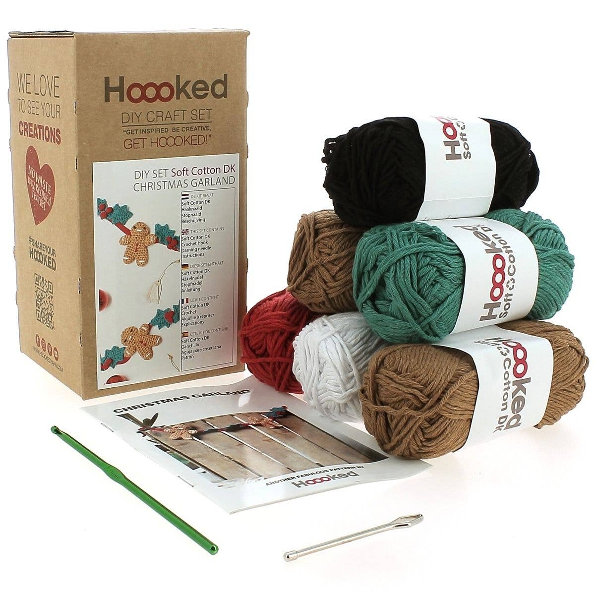 Kit de Crochê DIY Guirlanda de Natal