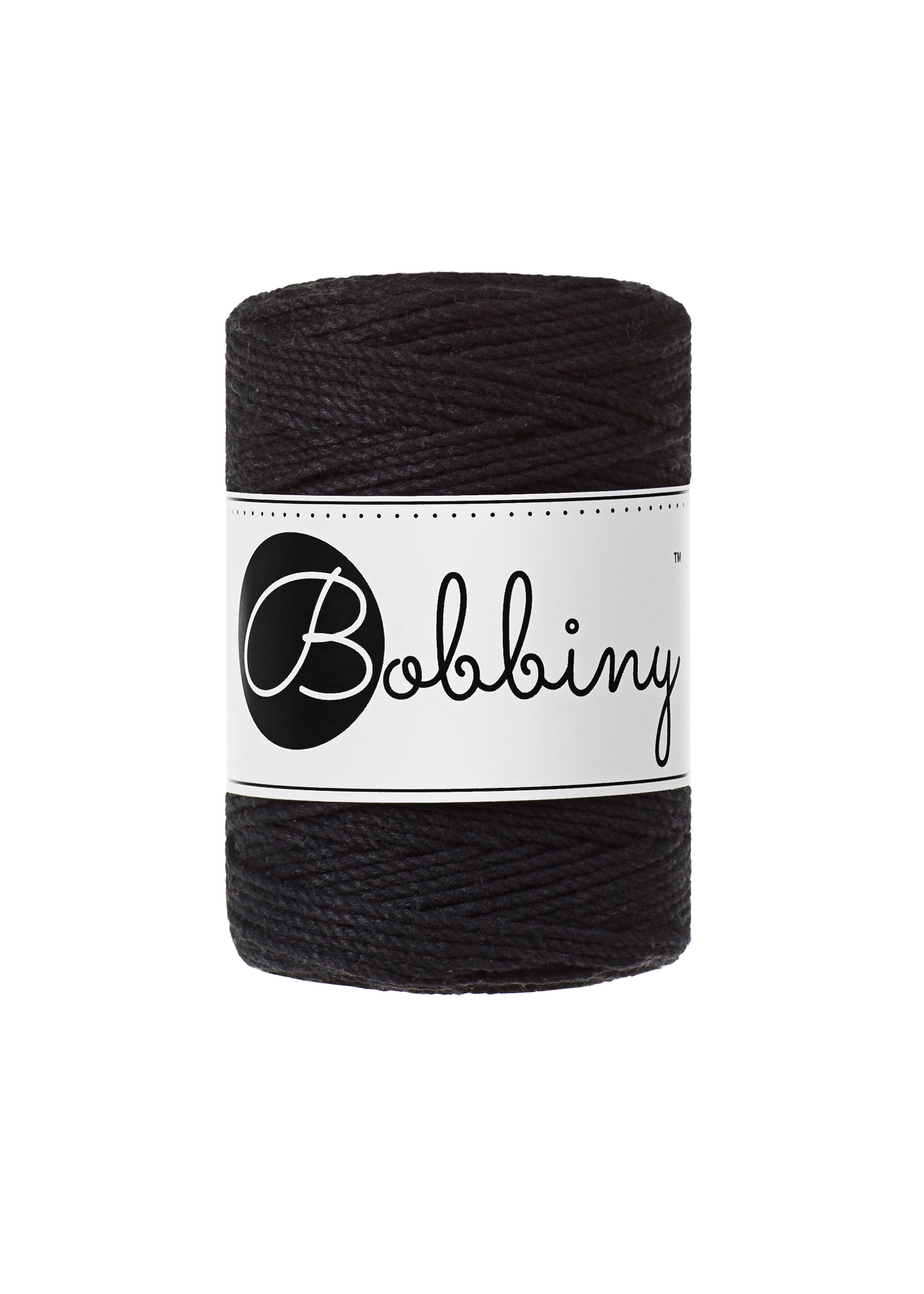 Black Macrame Cord 1,5mm 100m